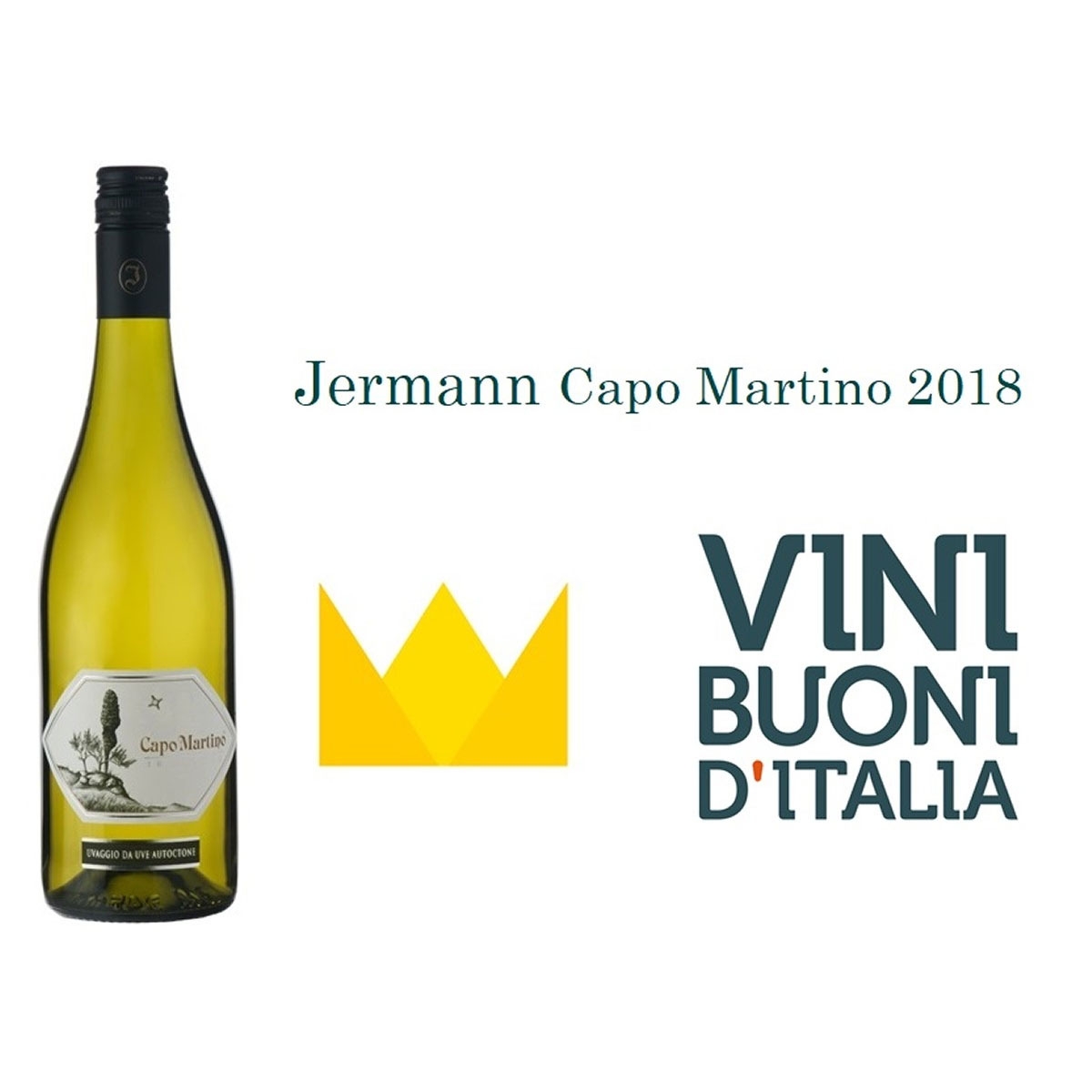 The Crown of the Guide Vini Buoni d'Italia for our Capo Martino 2018,  the highest recognition!